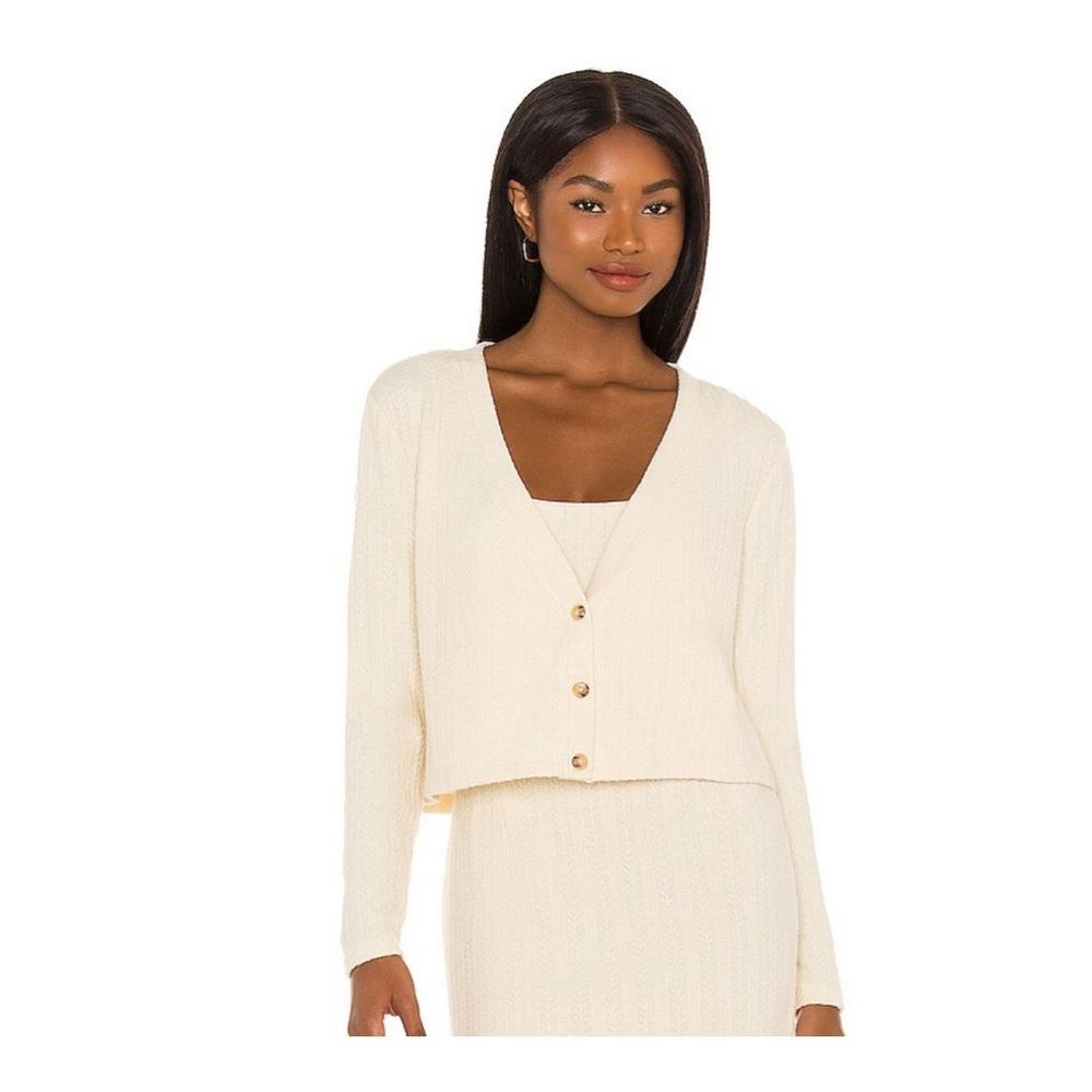 Saylor Tirzah Sweater Cardigan Ivory Size M